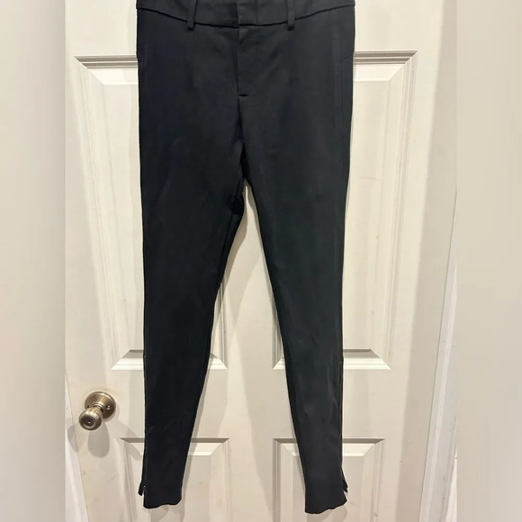 Vince The Italy Ponte Ankle Zipper‎ Ponte Skinny Pants in Black size 6 - Picture 4 of 11